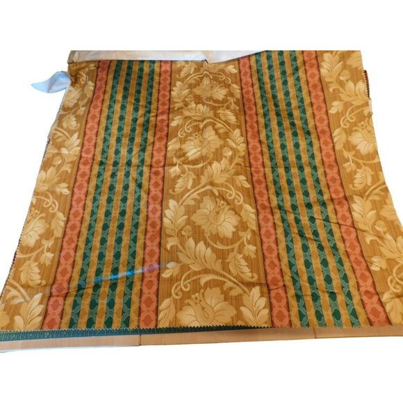 Vintage Floral Striped Fabric Remnants Multiple Colors & Patterns Cotton Blend I - Picture 3 of 13